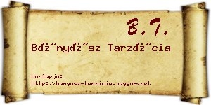 Bányász Tarzícia névjegykártya